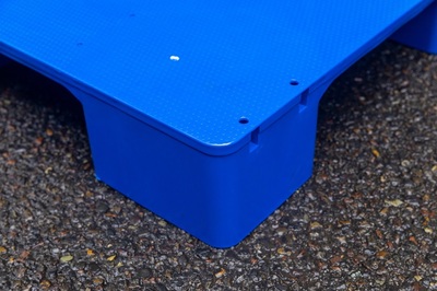 倉儲堆垛叉車周轉用塑膠棧板 1212平面九腳塑料托盤 可加鋼管